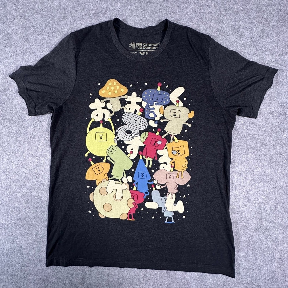 Fangamer Katamari Damacy T Shirt Mens XL Black Graphic Cousins Video Game